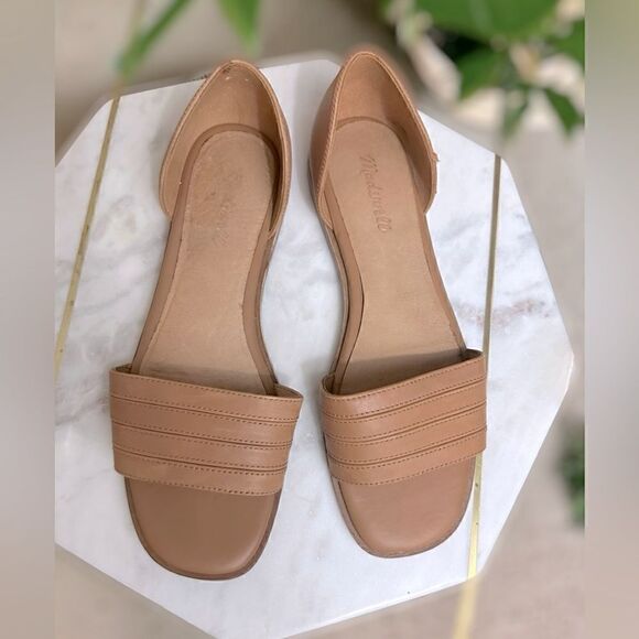 MADEWELL The Nelda d'Orsay Flat Sandals Size 10 - Picture 3 of 14